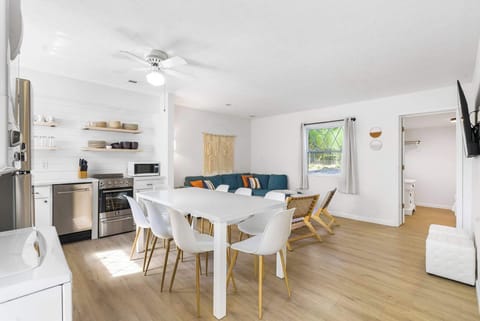 The main living area’s open layout is ideal for relaxing together