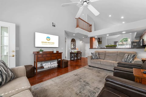 Curl up in the inviting living room & stream your favorites on the smart TV​