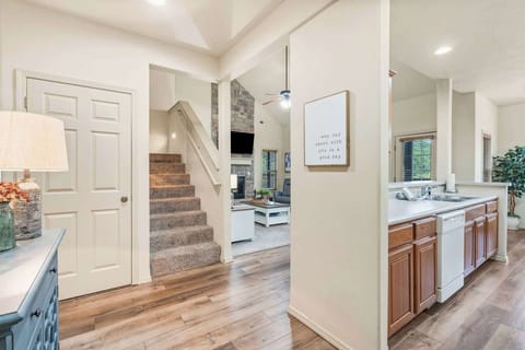 Staircase leading to the second floor