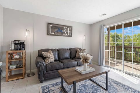 There is plenty of comfortable seating in the sunny Living Room