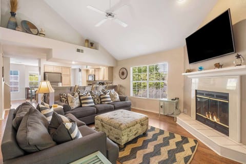 Ample seating for family and friends in the living area