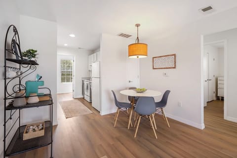 Dining and kitchen space