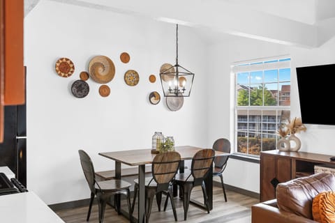 Dining table with seating for 6