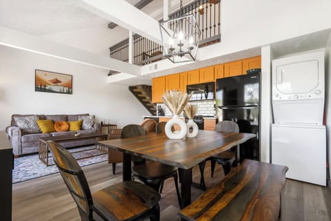 Dining table with seating for 6