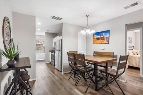 Dining and kitchen area