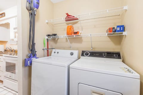 Laundry area off of the kitchen