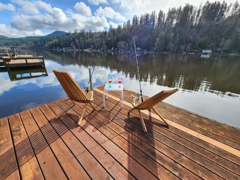 Fish and lounge on the private dock.