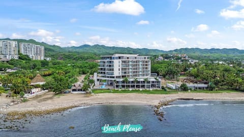 Aerial view of Zantamar beachfront condos