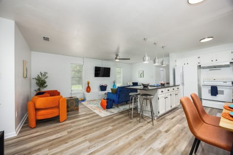 Expansive view of the open floor plan concept