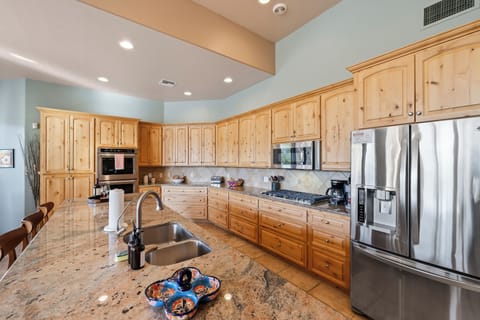 A huge kitchen to cook that family dinner.