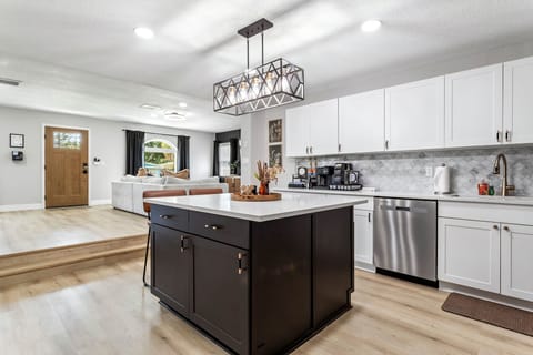 Our kitchen offers all the essentials for your cooking needs. 