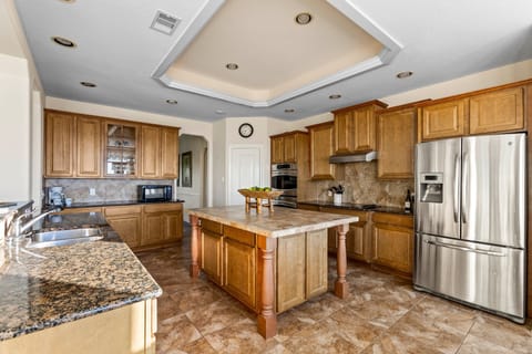 This gourmet kitchen has everything you need to prepare meals for your group, complete with modern appliances and plenty of space.