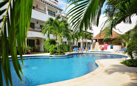 Pool with lounge chairs