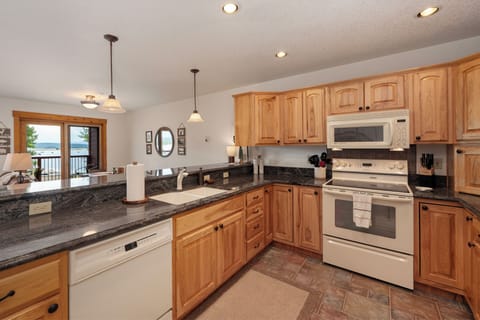 Open kitchen with plenty of counter space