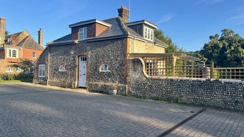 Front door and parking