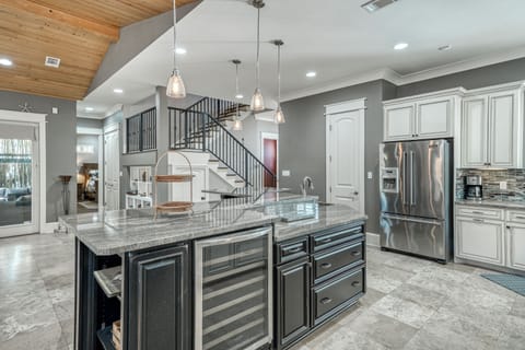 Separate beverage fridge available