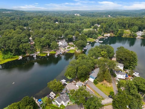 Aerial view of Lake Congamond North Pond