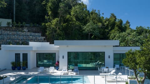 Modern villa with large deck