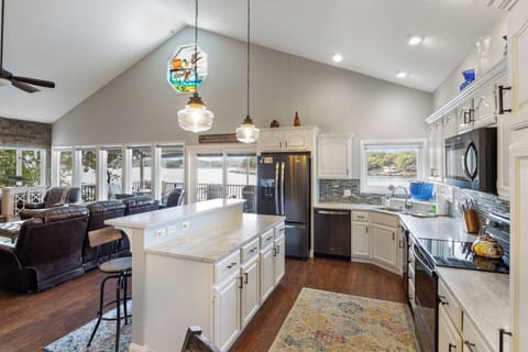 Kitchen seamlessly flowing into the living area—perfect for entertaining or enjoying meals with a view.