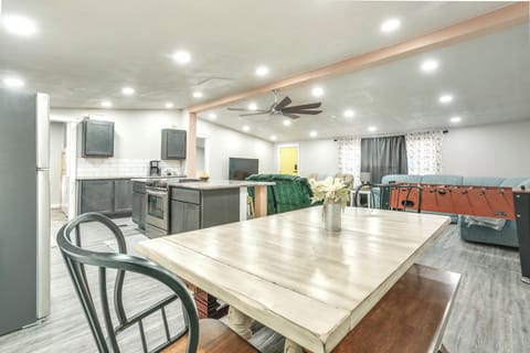 Dining Area | Single-Story Home | Foosball Table | TVs