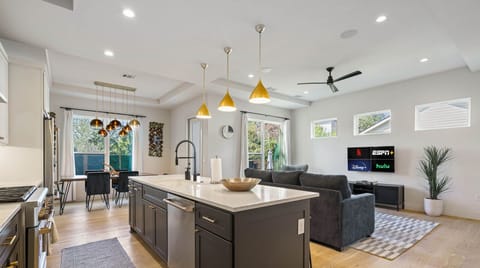 Fully equipped kitchen with all the essentials plus massive island