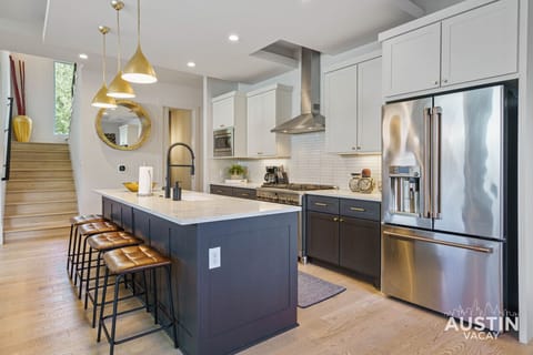 Fully equipped kitchen with all the essentials plus massive island