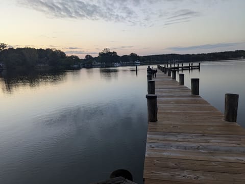 Deep pier for boating and fishing
