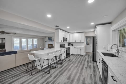 Indoors, Floor, Kitchen, Flooring, Sink