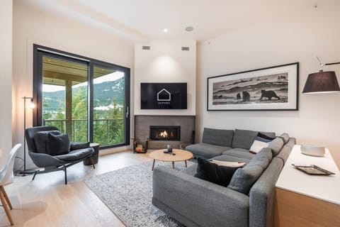 Living area: Mountain and forest view