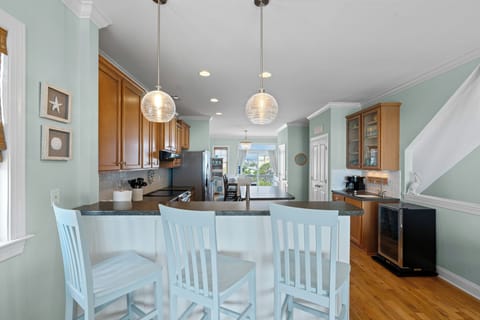 Bar and Kitchen Area with View of the Intracoastal Waterway - 2nd Floor