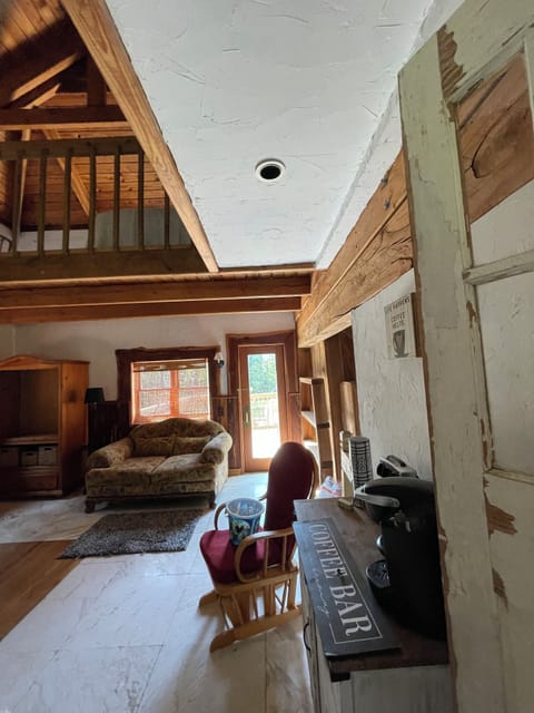 2nd floor sitting area with access to deck