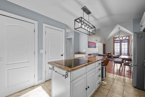 Laundry Closet is in the Kitchen with full size W/D