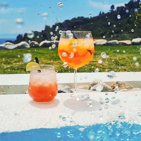 Drink by the pool