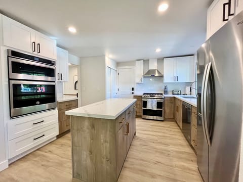 Another view of the full kitchen upstairs