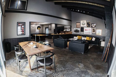 Chamonix Community Center seating, dining and kitchen area