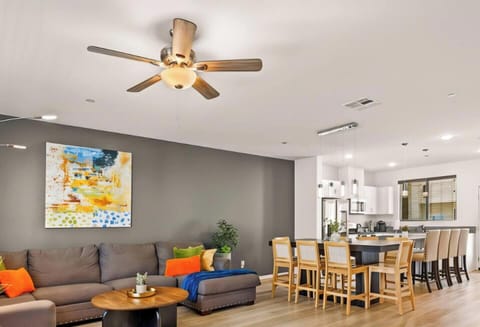 A modern, charming home ideal for families and traveling professionals.
