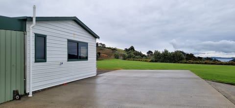 Plenty of parking. Outdoor power point for EV charging.