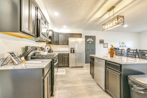 Kitchen | Single-Story House | In-Unit Laundry | Central Heating & A/C