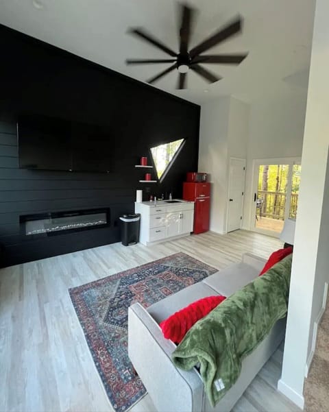 view from bottom of stairs