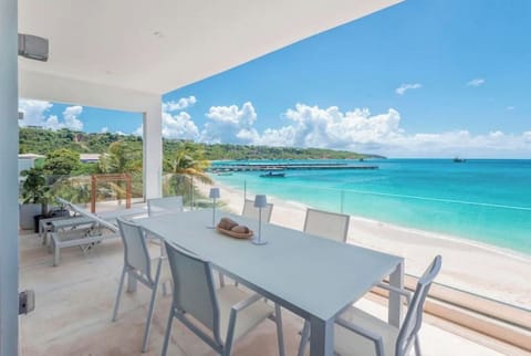 View over looking beach from your private terrace.