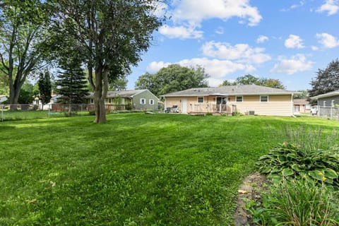 Fully fenced in backyard.