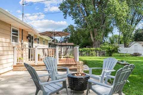 Relax with friends and family on the deck and around the fire pit!