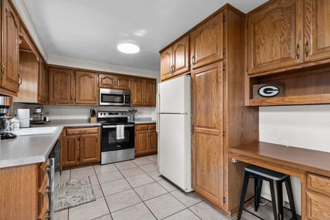 Plenty of counter space for meal prep.