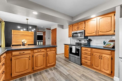 Plenty of counter space for preparing meals.