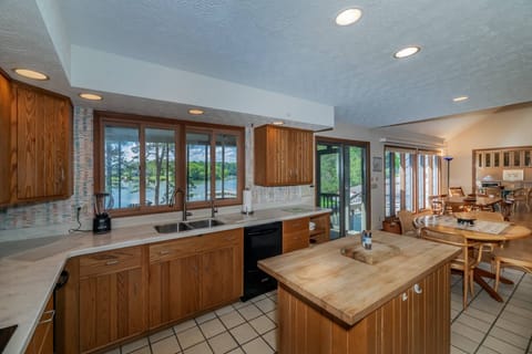 The kitchen offers plenty of counter and cabinet space to work and comes fully equipped!