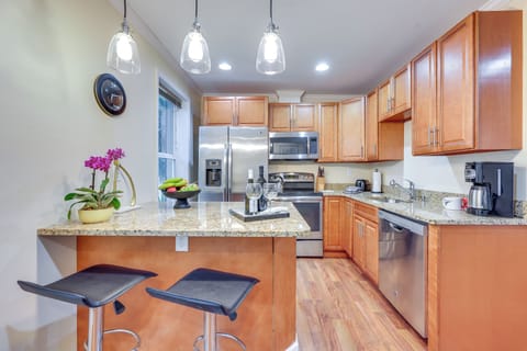 Dining Bar | Dishware & Flatware Provided | Window A/C & Heating Units