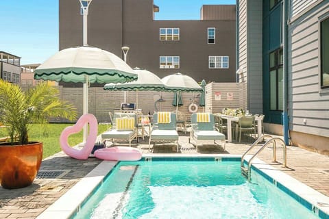 relax by our heated pool