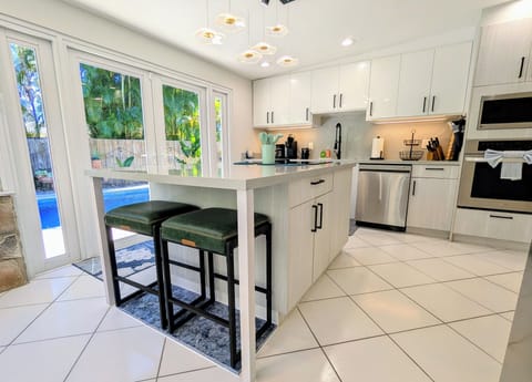 Pull up a stool to enjoy the views from the  Kitchen Island. 