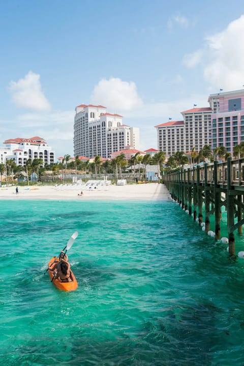 Paddle across turquoise water for a playful ocean adventure.
