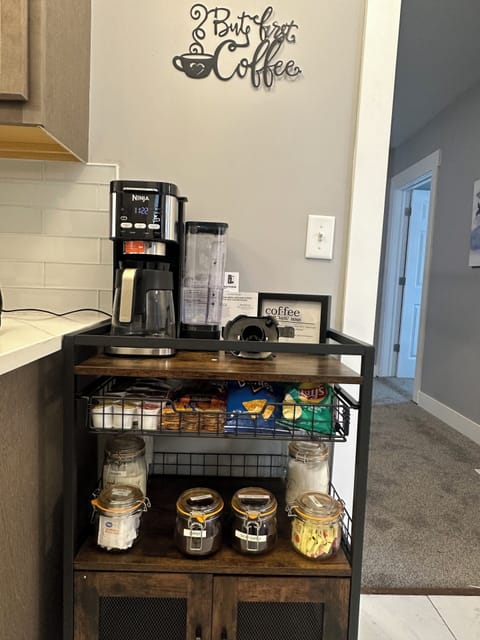 Coffee and Snack Station in Kitchen